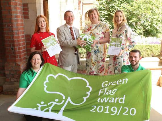Eight areas within Mid and East Antrim have retained their Green Flag status at the annual awards ceremony held in Queens University, Belfast.
