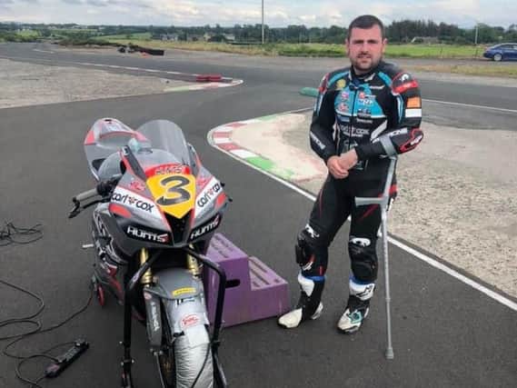Michael Dunlop pictured with his MD Racing Honda Supersport machine. Picture: Facebook/Michael Dunlop.