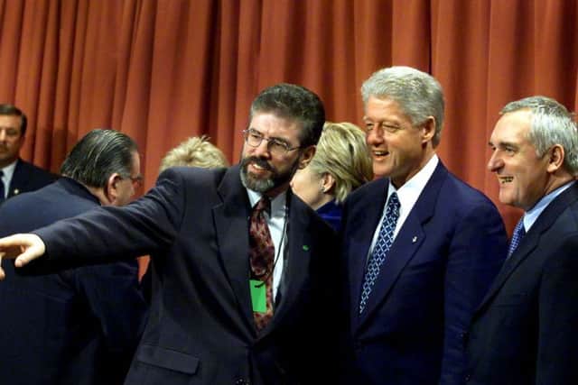 Gerry Adams, Bill Clinton and Bertie Ahern