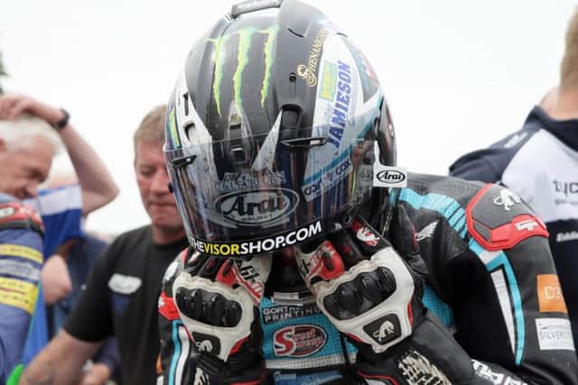 Michael Dunlop won the Open Superbike race at Armoy on the Tyco BMW on Saturday. Picture: Stephen Davison/Pacemaker Press.