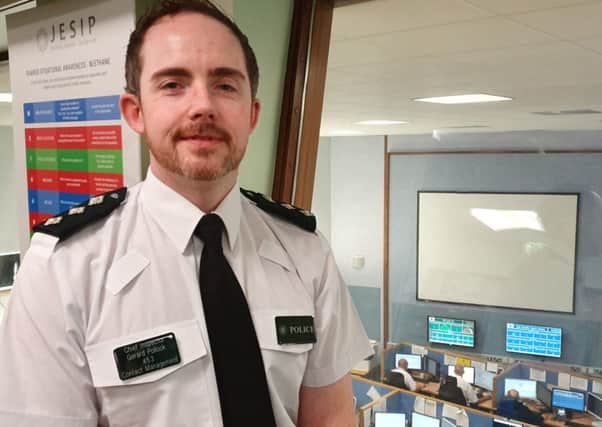 Chief Inspector Gerard Pollock of the PSNI's Contact Management Branch at one of the PSNI's three contact management centres