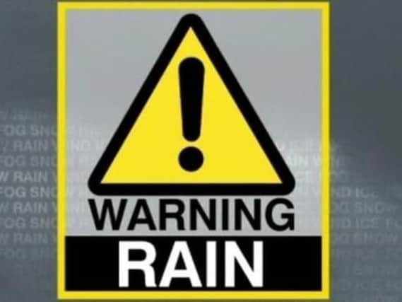 The Met Office issued the warning on Tuesday afternoon.