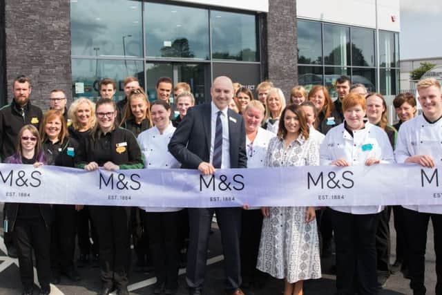 The team at the new M&S food store  in Carrick.