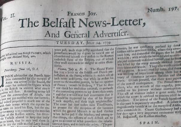 The Belfast News Letter of July 24 1739 (which is August 4 in the modern calendar)