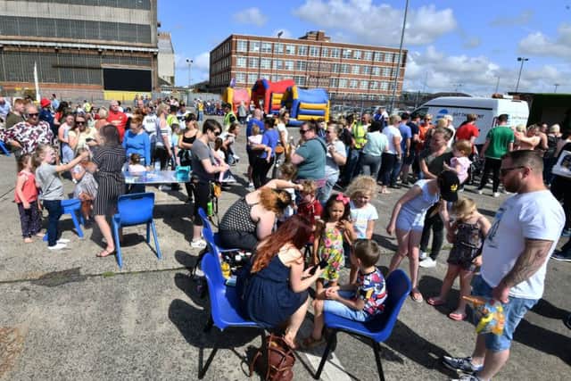 Harland and Wolff Workers hosted a fun day yesterday for those who supported their fight to save the shipyard