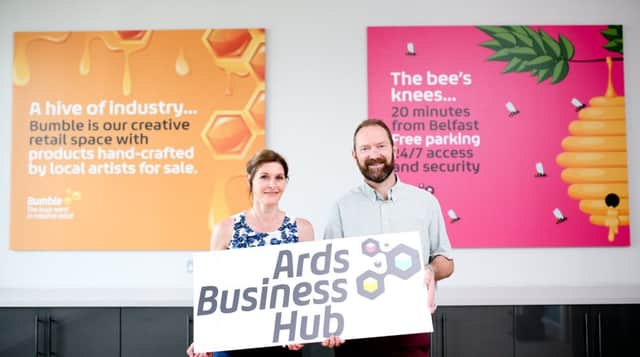 Ards Business Hub announced an ambitious new three year plan that aims to support 1,000 businesses and individuals to help grow the economy. Chief Executive Nichola Lockhart and Chair David Blevings unveiled the organisation's new branding at an event to celebrate the Ards Business' 30th anniversary