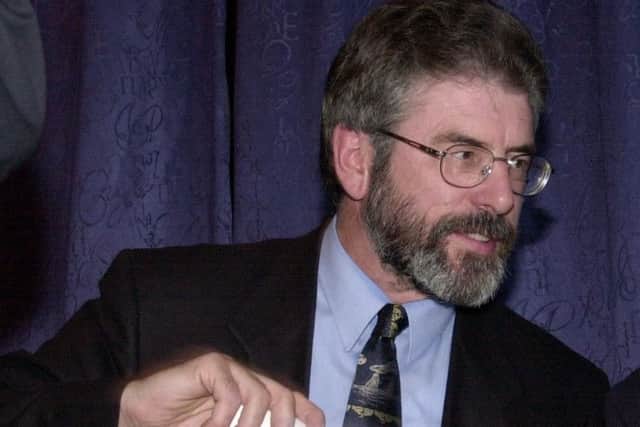Sinn Fein's former leader, Gerry Adams
