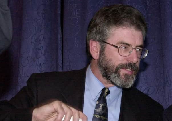 Sinn Fein's former leader, Gerry Adams