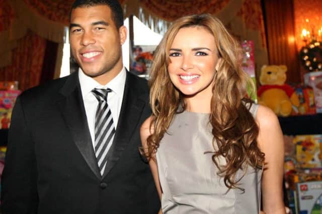 Nadine Coyle pictured with ex-boyfriend Jason Bell during a visit to Newry. (Photo: Pacemaker)
