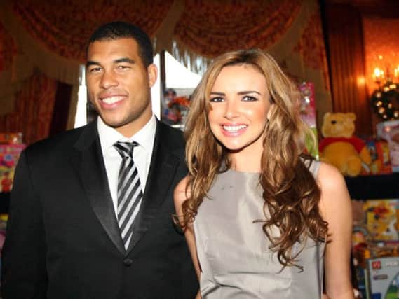 Nadine Coyle pictured with ex-boyfriend Jason Bell during a visit to Newry. (Photo: Pacemaker)