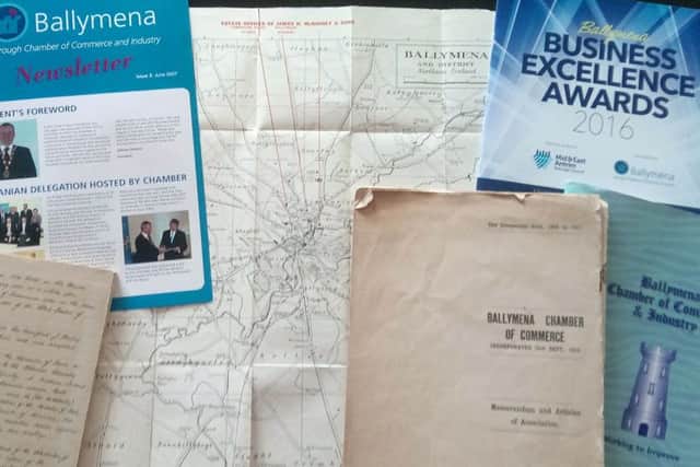 A selection of documents over the years from Ballymena Chamber of Commerce