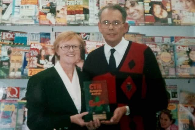 Audrey and her husband Chris ran a newsagents in Ballymena
