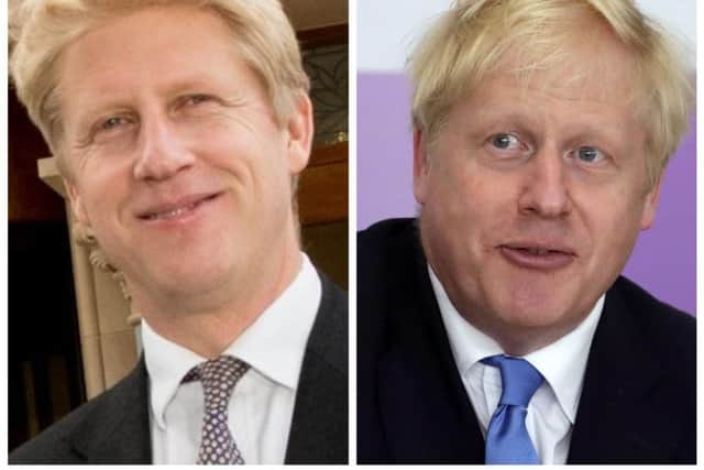Jo Johnson (left) and his brother and prime minister Boris Johnson.