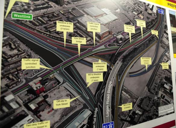Plans for major road improvements at the York Street interchange in Belfast have been in the pipeline for many years. 
Picture by Arthur Allison
