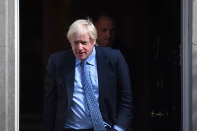 Prime Minister Boris Johnson outside 10 Downing Street, London. He will be in Dublin today for Brexit talks. Photo: Victoria Jones/PA Wire