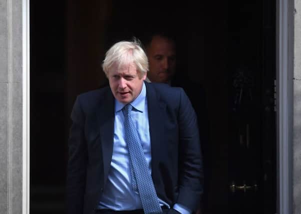 Prime Minister Boris Johnson outside 10 Downing Street, London. He will be in Dublin today for Brexit talks. Photo: Victoria Jones/PA Wire