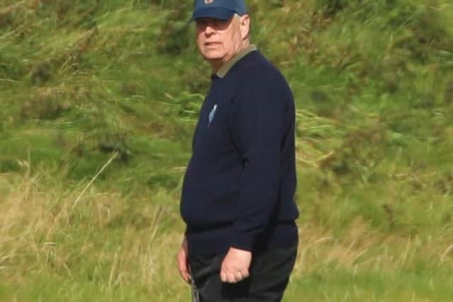 The Duke of York attending The Duke of York Young Champions Trophy at the Royal Portrush Golf Club in County Antrim