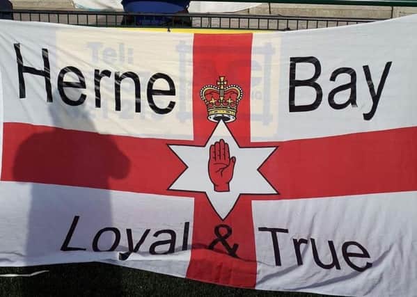 The flag flown at Haringey Borough FCs match on Saturday.