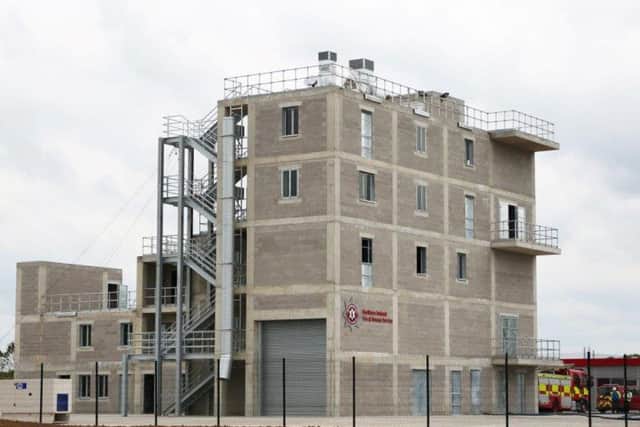 The new fire training facility at Desertcreat which was officially opened today.