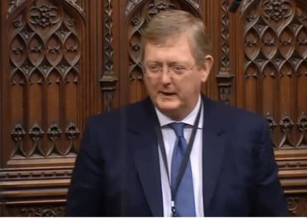 Former Northern Ireland Office adviser Lord Caine speaking in the House of Lords on Monday night