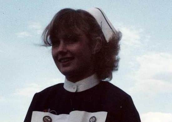 Attracta Simms as a newly qualified staff nurse in September 1972