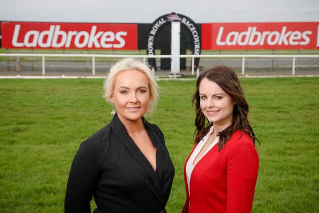 Pictured marking the new partnership (l-r) is Emma Meehan, Chief Executive of Down Royal Racecourse and Nicola McGeady, Head of PR at Ladbrokes.