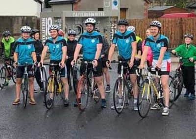 To celebrate the Club's 60th Anniversary six members cycled 600 miles in six days around the six counties for charity