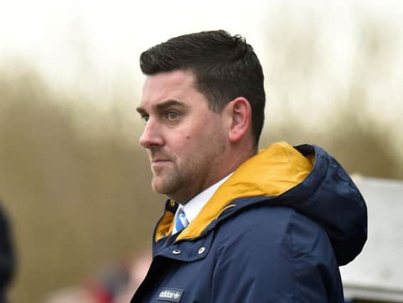 Loughgall manager Dean Smith.