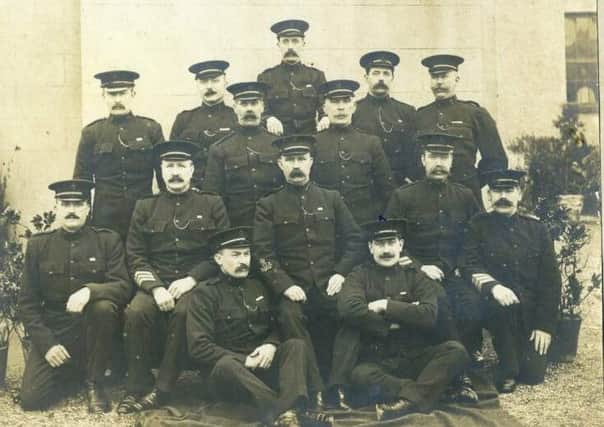 Members of the Royal Irish Constabularly pictured in the early 1900s