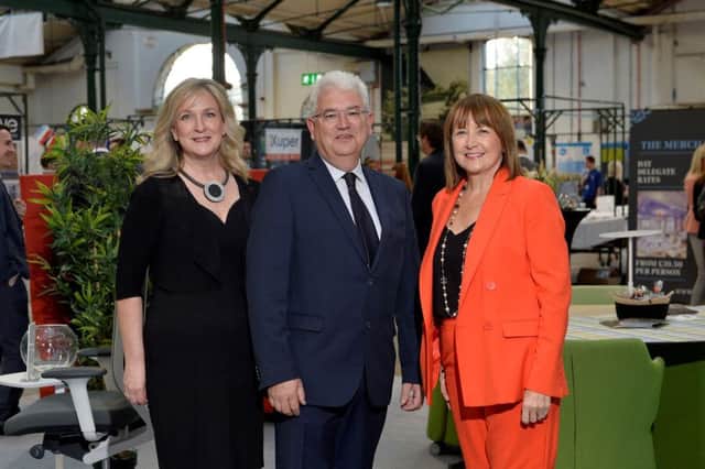 Cathy Thompson (Hostelworld), Vincent Harrison (Dublin Airport) and Ann McGregor (NI Chamber).