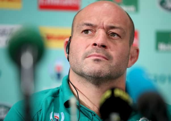 Ireland captain Rory Best in Japan ahead of facing Scotland. Pic by INPHO.