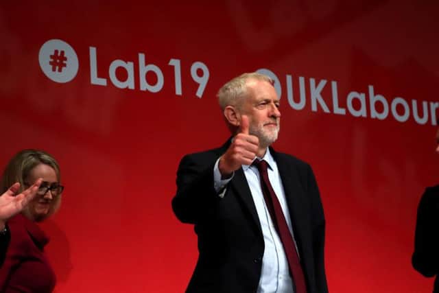 Jeremy Corbyn on stage during the Labour Party Conference at the Brighton Centre in Brighton, after the Supreme Court ruled that Prime Minister Boris Johnson's advice to the Queen to suspend Parliament for five weeks was unlawful. (Photo: Gareth Fuller/P.A. Wire)