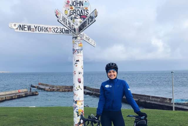 Tiffany Brien was sponsored by Chain Reaction Cycles during a cycle from John-O-Groats to Lands End in aid of The Doddie Foundation, a Motor Neurone Disease charity, recently