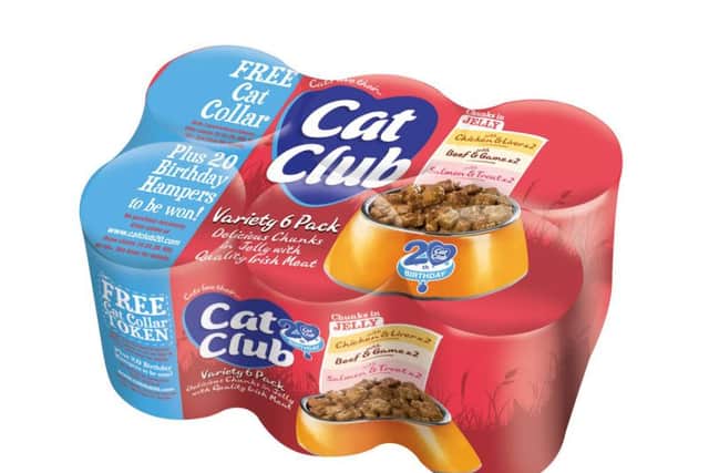 Cat Club, which is celebrating its 20th birthday this year, is also fully traceable from farm to can.