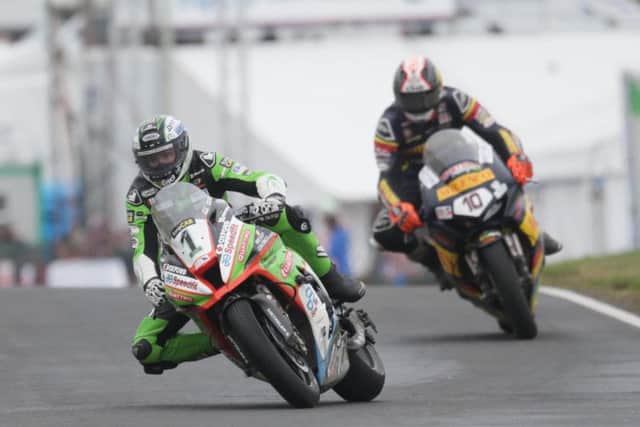 Carrick man Glenn Irwin claimed a fourth successive Superbike win at the North West 200 in May on the Quattro Plant JG Speedfit Kawasaki. Picture: Stephen Davison/Pacemaker Press.