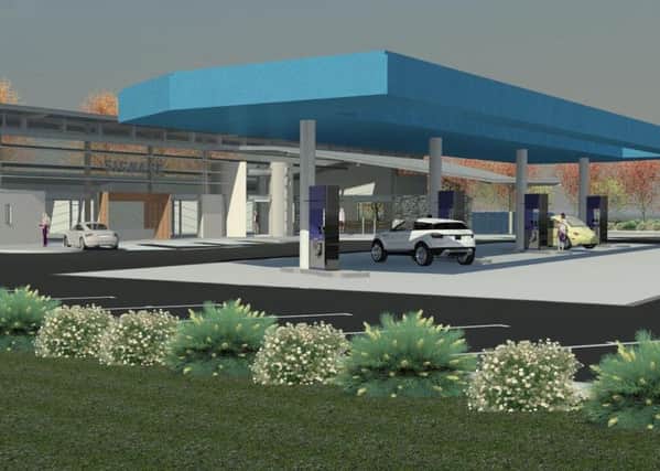 An artist's impression of the new service station to be built at Toome.
