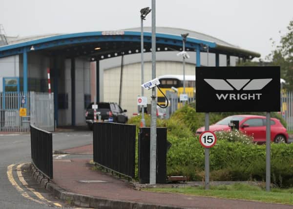 Wrightbus premises in Co Antrim.  The Wright family rejected BBC reports that potential buyers were put off after being asked for large sums of money to lease the property