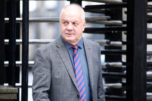Victims campaigner Raymond McCord at the High Court in Belfast. (Photo: Presseye)
