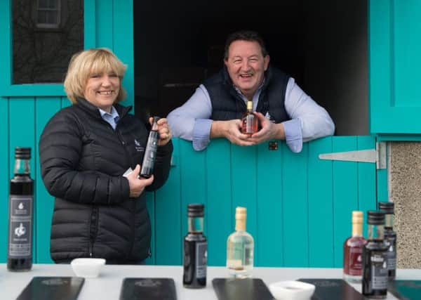 Burren Balsamics with Susie Hamilton and chef Bob McDonald at their facility in County Armagh.Photo: Barry Cronin