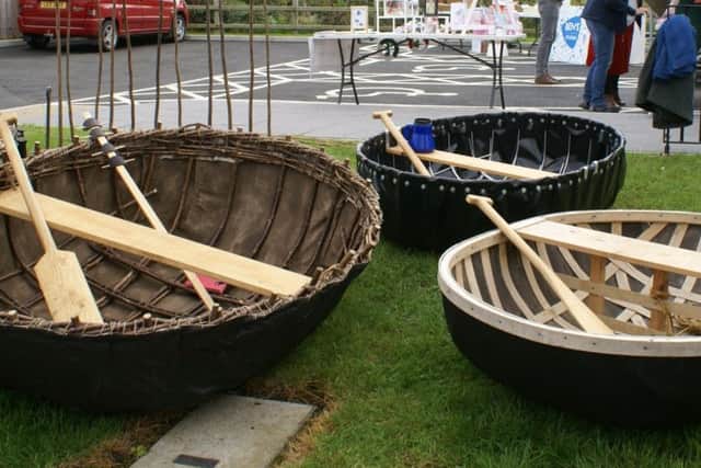 A trio of coracles.