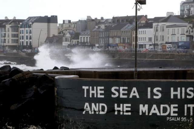 Massive waves break over Portstewart Promenade as a storm raged across the North Coast in September - Storm Lorenzo is expected to bring about similar scenes to this one. (Photo: Steven McAuley/McAuley Multimedia)