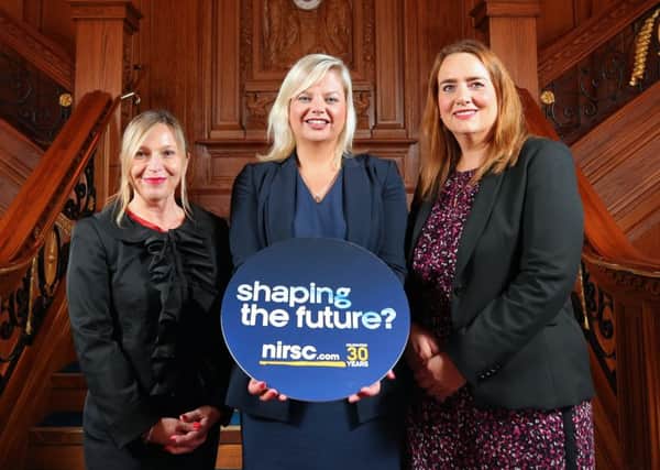 (L-R) Michelle Greeves, NIRSC, vice-chair, Jenna Pollock, ABM, divisional director for Ireland and Scotland and Leona Barr, NIRSC, secretary.