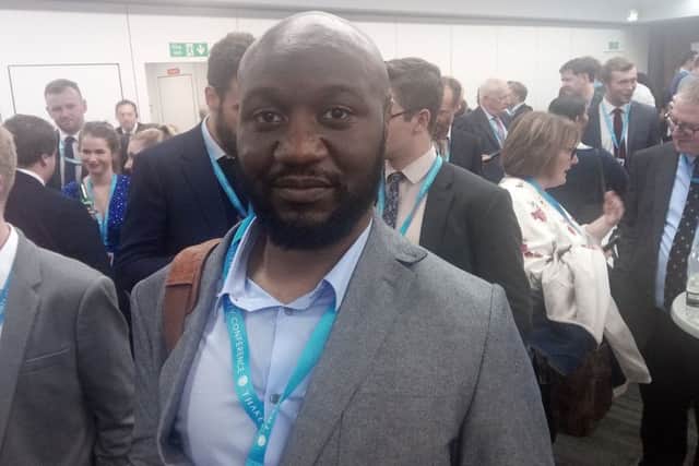 Chris Rose, a Conservative member from Birmingham, at the DUP reception at the Tory conference in Manchester. "It was a fantastic event that showed that we want a United Kingdom"
