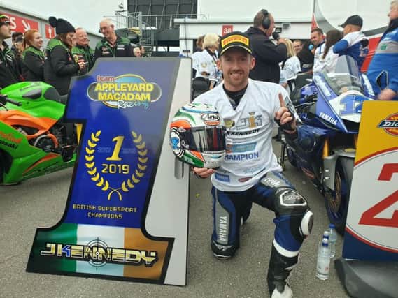 Dublin's Jack Kennedy dominated the British Supersport Championship to secure back-to-back titles.
