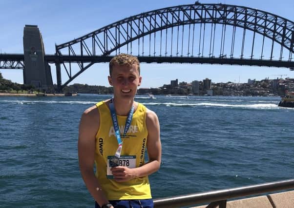 Peter Phillips completed the Sydney Marathon in a time of four hours and 25 minutes