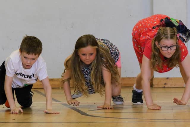 Race on - as young people get competitive at this year's Goal Line summer scheme.