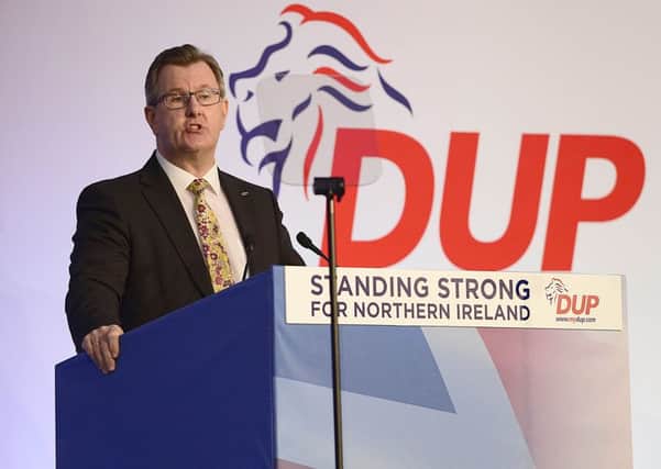 Sir Jeffrey Donaldson is DUP MP for Lagan Valley and the partys chief whip at Westminster. 
Picture by Arthur Allison/Pacemaker Press