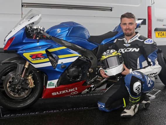 Carl Phillips with the 11-year-old Suzuki GSX-R1000 K9 on which he clinched the Ulster Superbike title.