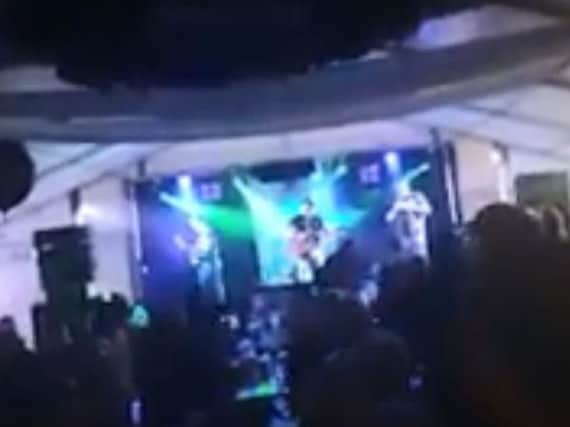The video was recorded in the Oktoberfest Marquee in Waterloo Place in Londonderry.