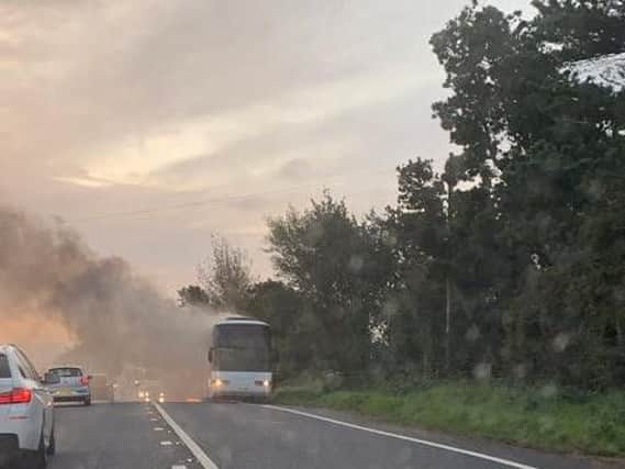 Vehicle fire outside Ballymoney